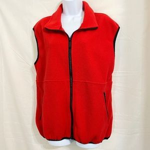 SJB Sport Red Fleece Vest Warm Size M  R20E
